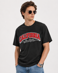 OBSIDIAN California Los Angeles Oversized Graphic T-Shirt – Black | Premium Cotton Streetwear Tee