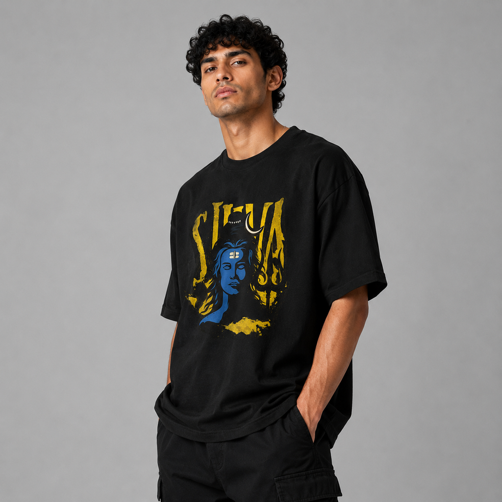 Shiva Aura™ Oversized Graphic T-Shirt
