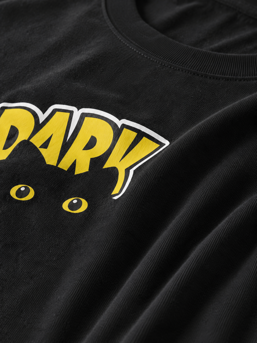 DARK Eyes Oversized Graphic T-Shirt – Black Unisex Minimal Streetwear Tee