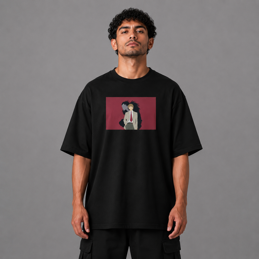 Shadow of Ambition Oversized Graphic T-Shirt – Black Unisex Streetwear Tee