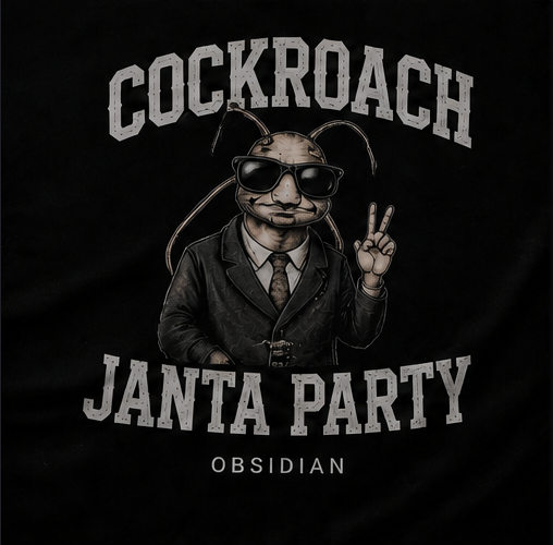 Cockroach Janta Party™ Oversized Graphic T-Shirt