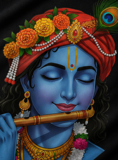 Divine Krishna™ Oversized Graphic T-Shirt