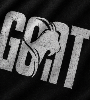 GOAT Oversized Graphic T-Shirt – Black Unisex Streetwear Tee