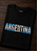 Argentina World Cup 2026 Oversized Graphic T-Shirt – Black Unisex Football Fan Tee