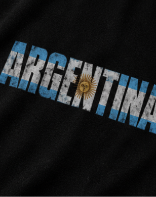 Argentina World Cup 2026 Oversized Graphic T-Shirt – Black Unisex Football Fan Tee