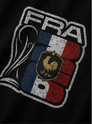 France World Cup 2026 Trophy Oversized Graphic T-Shirt – Black Unisex Football Fan Tee