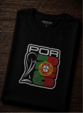 Portugal World Cup 2026 Trophy Oversized Graphic T-Shirt – Black Unisex Football Fan Tee