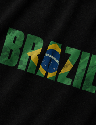 Brazil World Cup 2026 vintage Oversized Graphic T-Shirt – Black Unisex Football Fan Tee