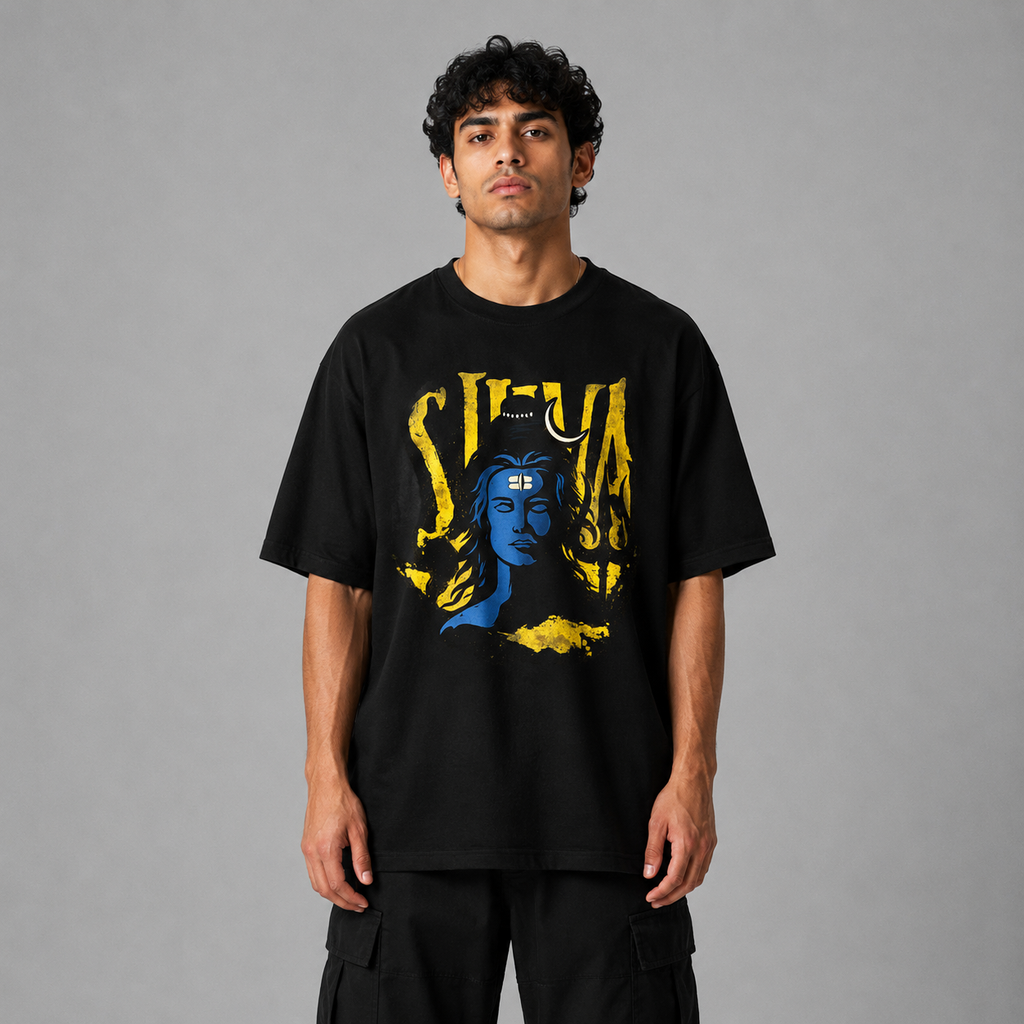 Shiva Aura™ Oversized Graphic T-Shirt