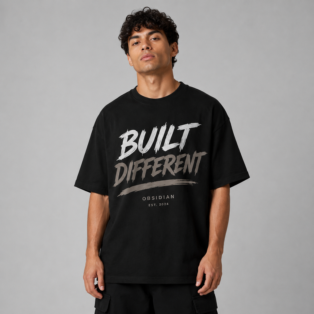Built Different™ Oversized T-Shirt – obsidian-build-different